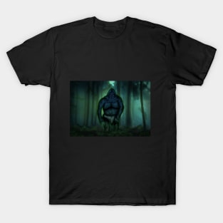 Bigfoot Cryptid Art T-Shirt